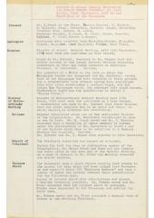 Hobart Hebrew Congregation Meeting Minutes, 23 September 1956