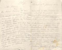 Letter from Dobson, Mitchell &amp; Allport to Benson Harris
