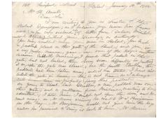 Letter from Isaac Benjamin to Henry Ansell