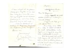 Letter from Julia Matilda Cohen to Samuel Benjamin