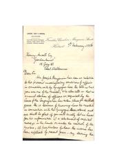 Letter from Simmons, Crisp and SImmons to Henry Ansell