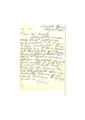 Letter from Samuel Benjamin to Henry Ansell