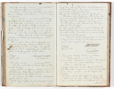 Meeting Minutes, 10 January 1850