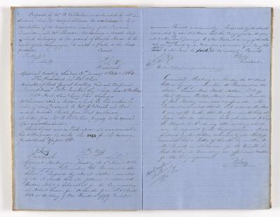 Meeting Minutes, 31 January 1864