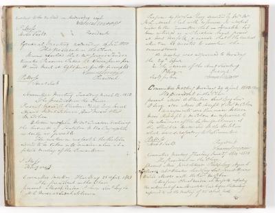 Meeting Minutes, 27 June 1850