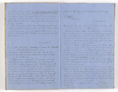 Meeting Minutes, 10 August 1863