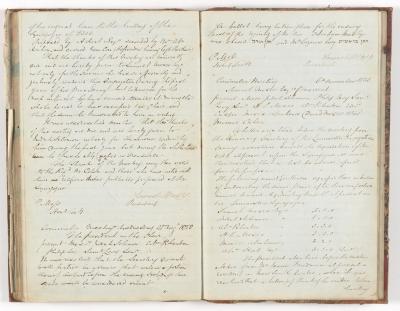 Meeting Minutes, 6 November 1850